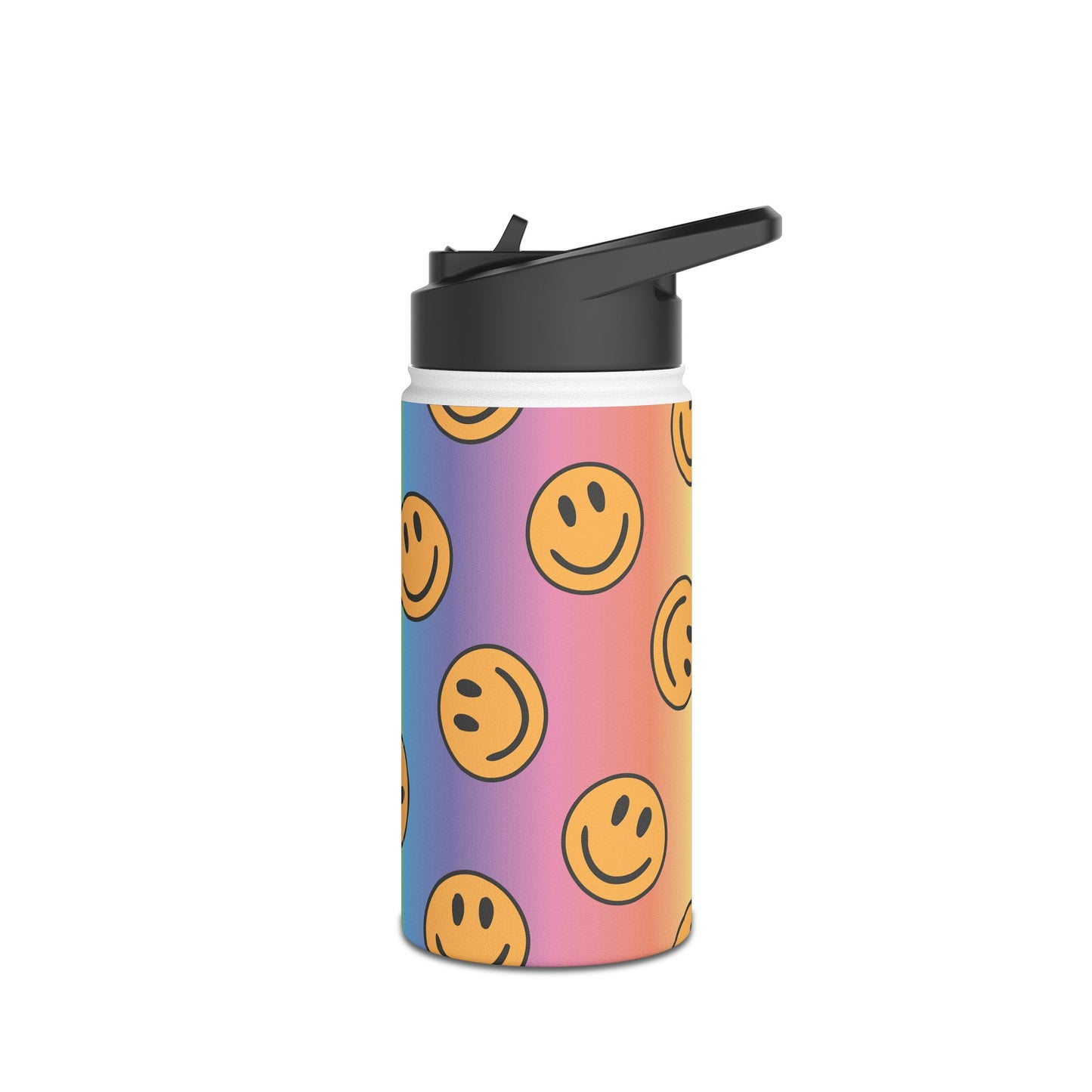Smiley Face Stainless Steel Water Bottle