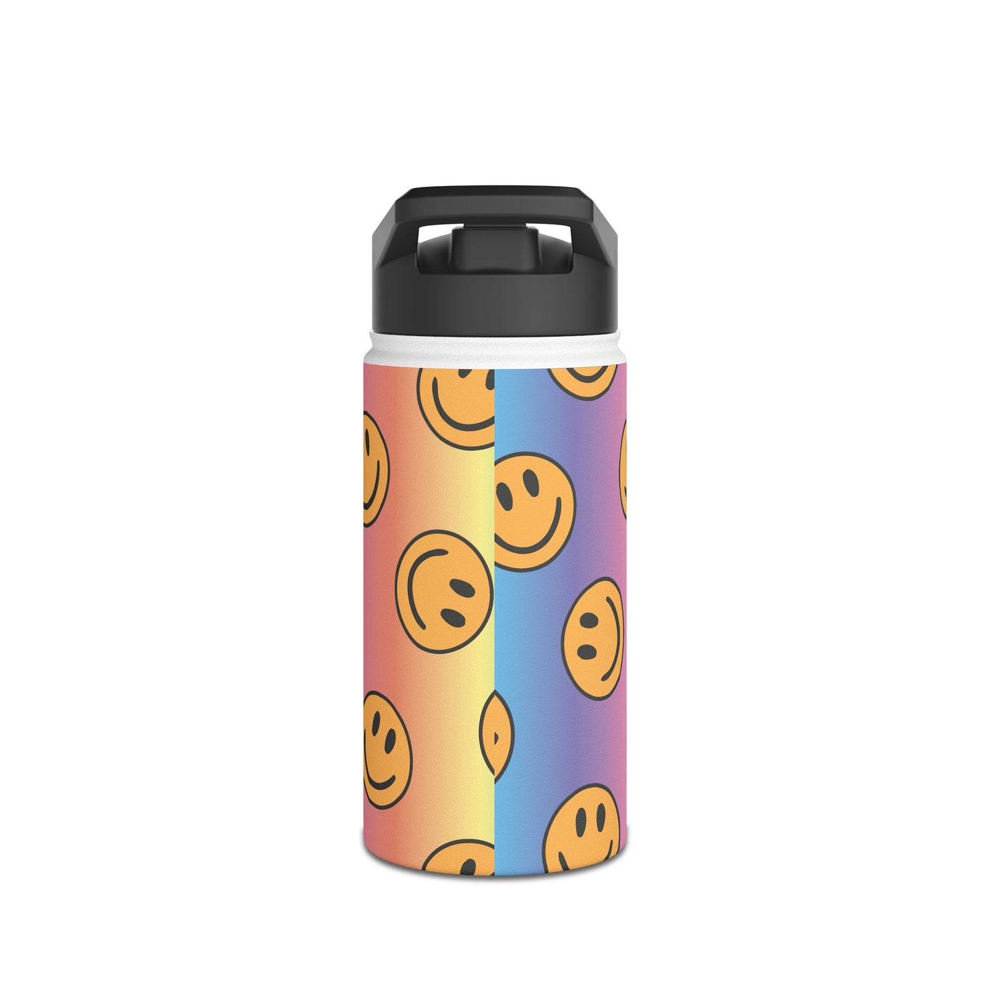 Smiley Face Stainless Steel Water Bottle
