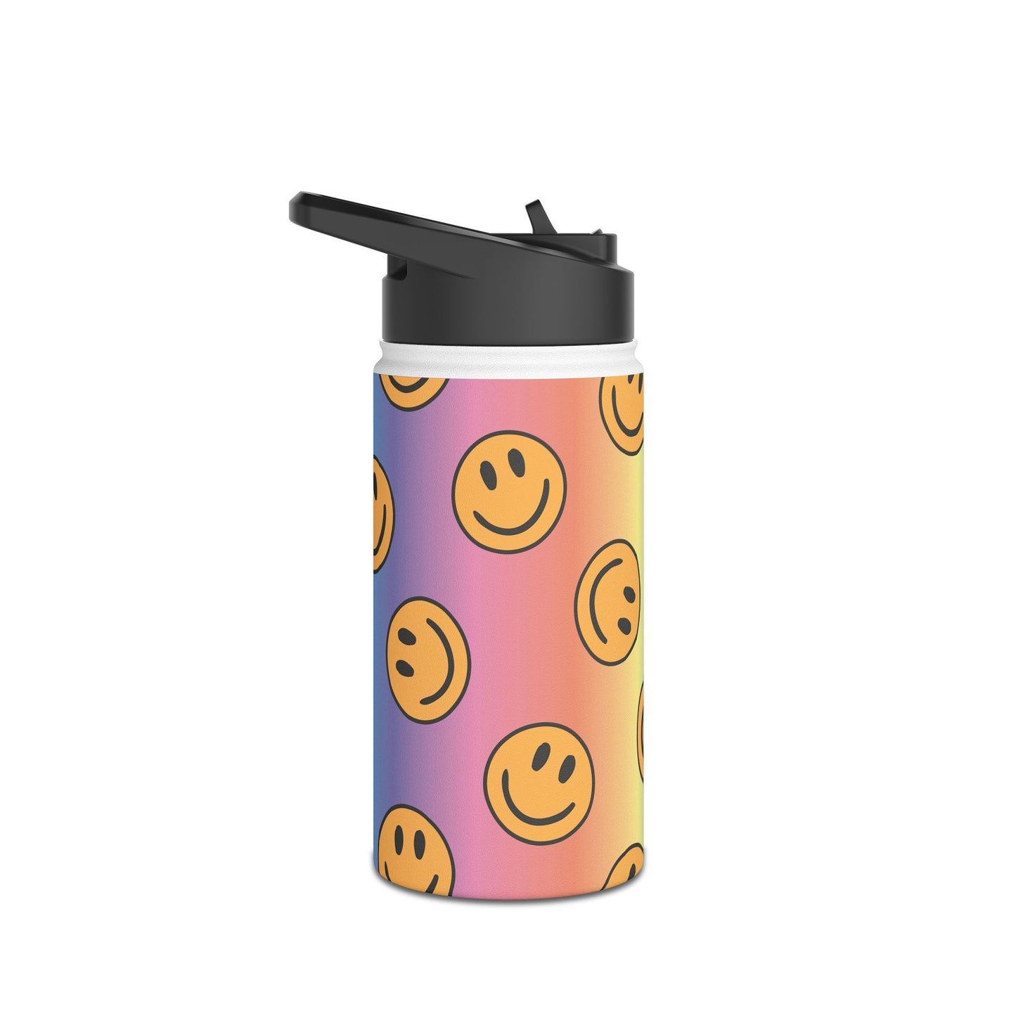 Smiley Face Stainless Steel Water Bottle