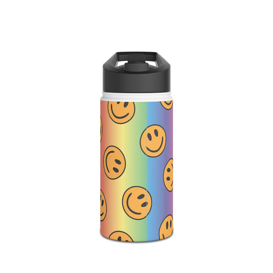 Smiley Face Stainless Steel Water Bottle